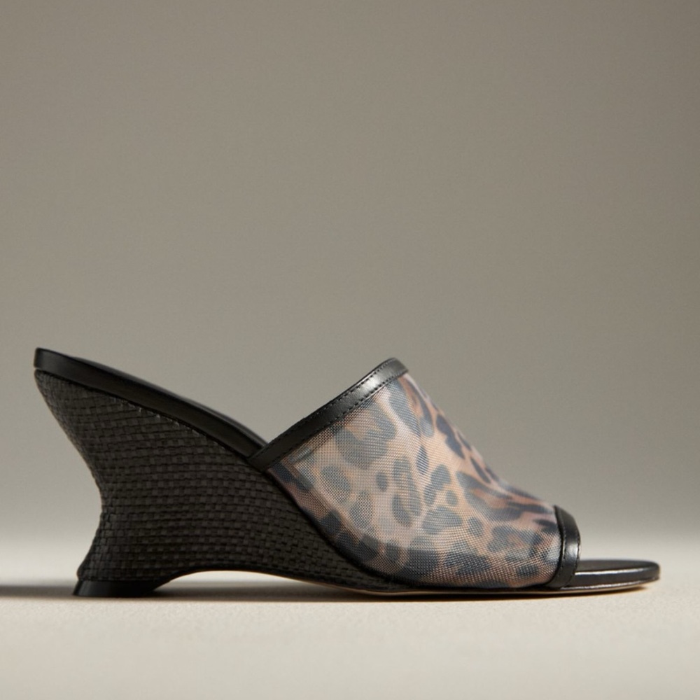 NEW Anthropologie Maeve Mesh Wedge Heels - Picture 2 of 10